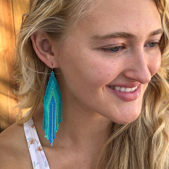 FP Ombré Beaded Tassel Earrings! - Picture 4 of 4